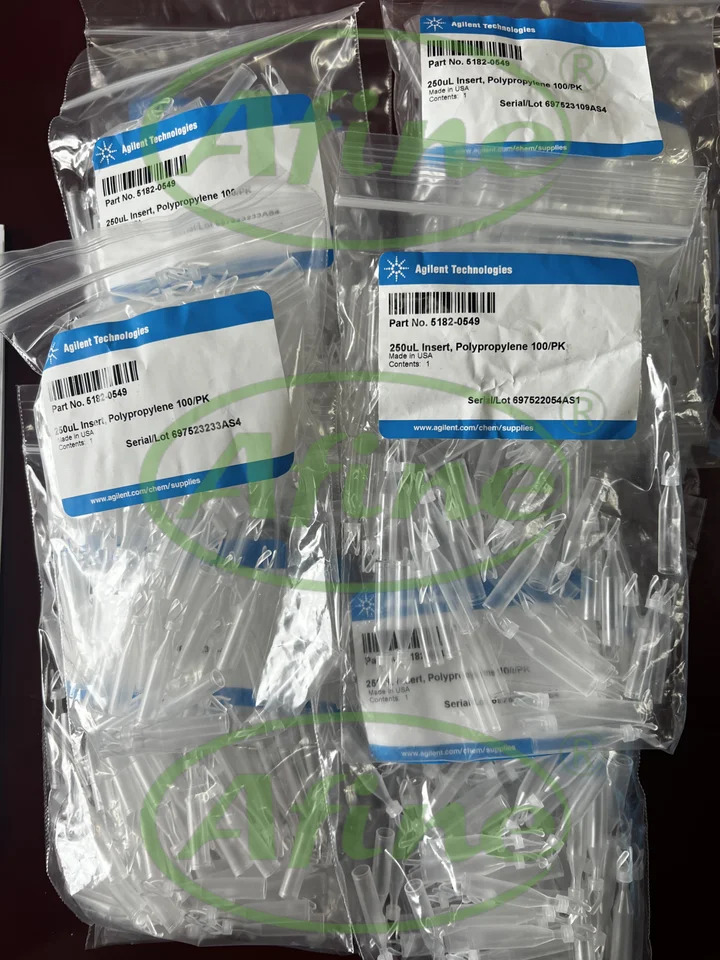 AFINE Agilent 바이알 인서트 폴리프로필렌 폴리머 피트 100/pk 5182-0549 300 L
