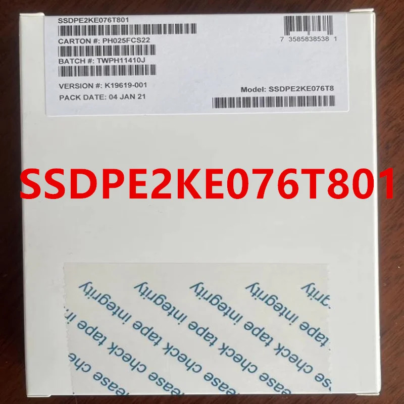 SSD DC P4610 7.68TB 2.5 인치 U.2 솔리드 스테이트 드라이브 SSDPE2KE076T801 SSDPE2KE076T8 신