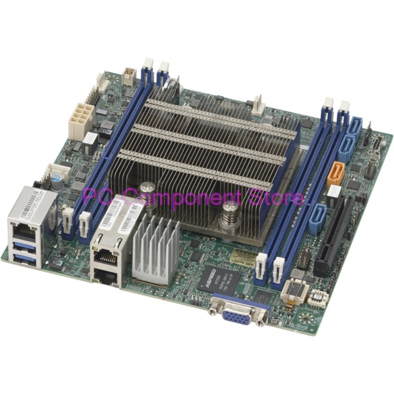 4코어 ITX 마더보드Supermicro10GbE 네트워크 포트 소프트 라우트 가상화 X11SDV-4C-TLN2F