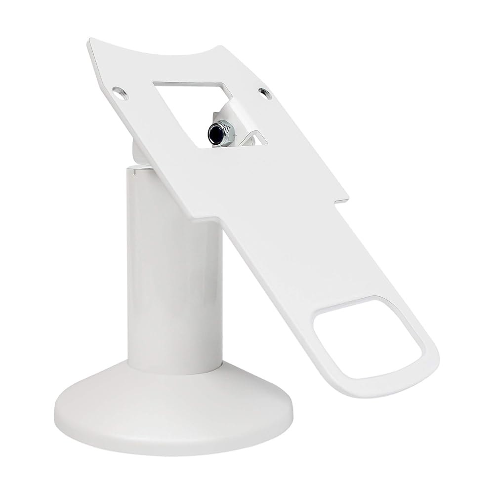 Discount Credit Card Supply DCCStands 회전 클로버 미니/클로버 로우 - 미니 터미널 화이트 및 스탠드 3 틸트 프로파일, - 상품 이미지