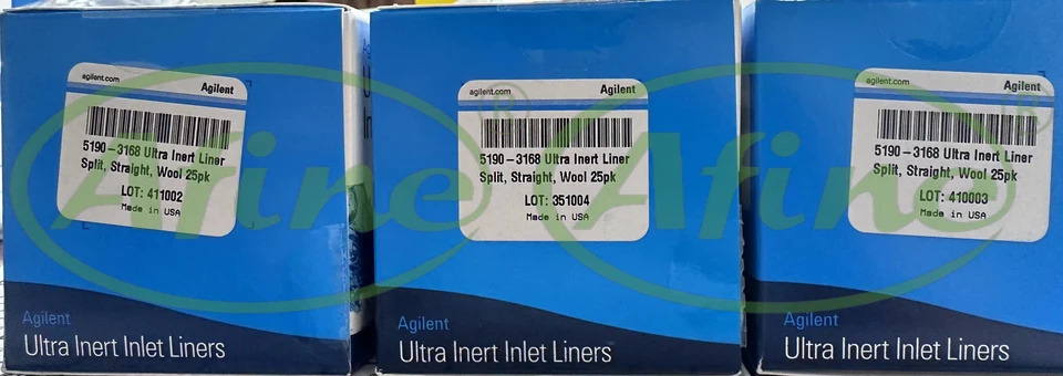 AFINE Agilent 비활성 입구 라이너 스트레이트 유리 울 5190-3168 25/pk 5190-3164 5/pk