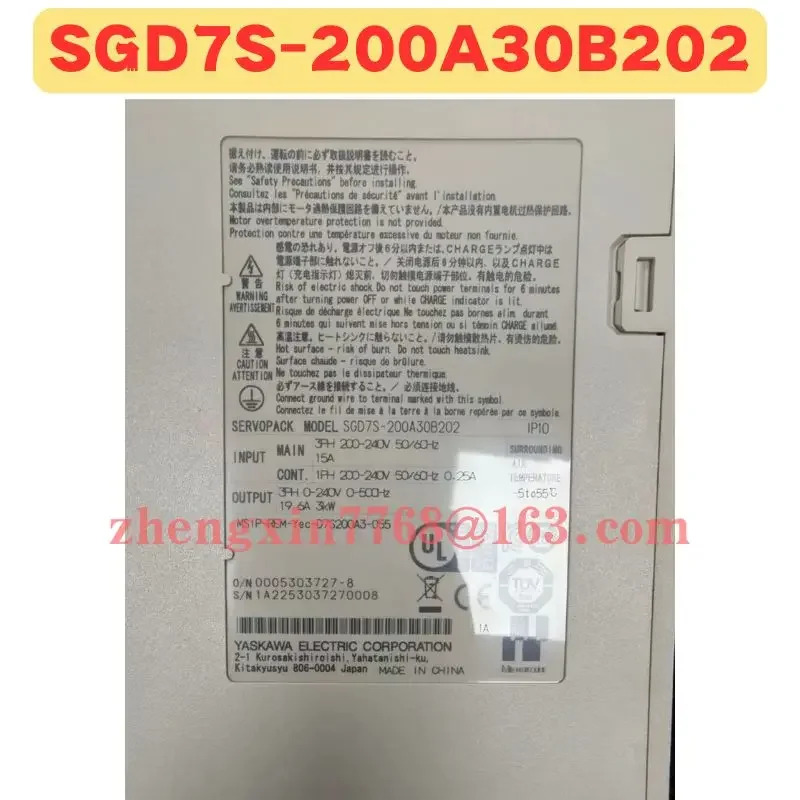 리퍼 서보 드라이브 SGD7S-200A30B202 정상 기능 완료 SGD7S 200A30B202