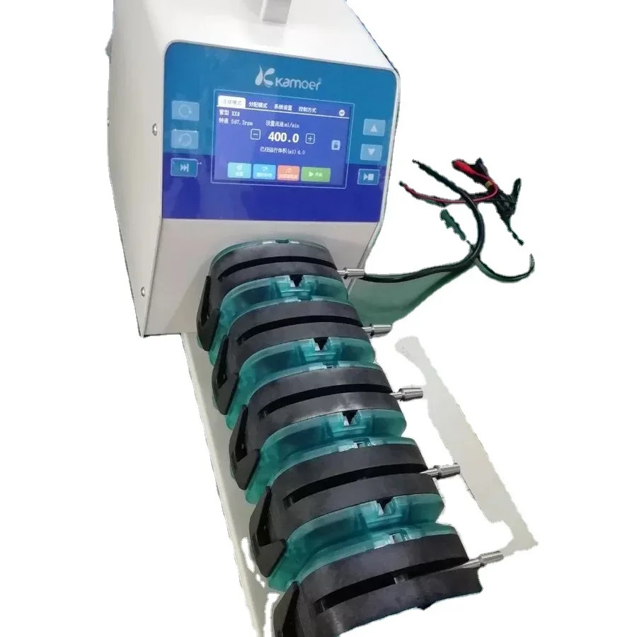Kamoer AIP 펌프 헤드 다제어 모드 지능형 대용량 유량 염화 철 연동 4 또는 5 220V