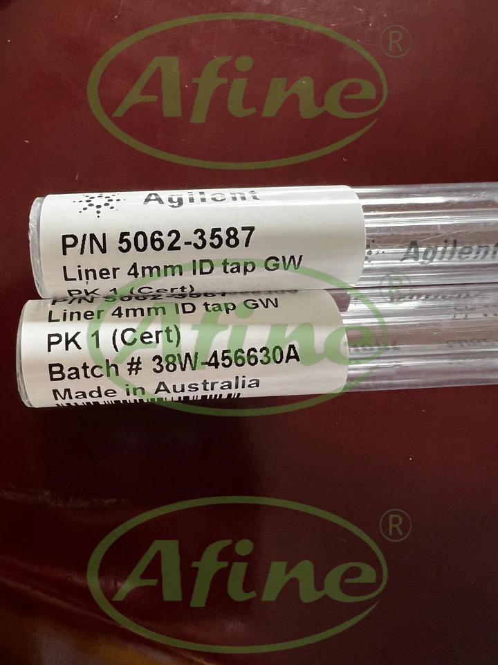 AFINE Agilent 5062-3587 GC분리되지 않은 입구 라이너 단일 테이퍼 유리 울로 비활성화