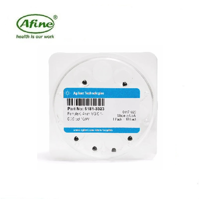 GC/MS 5181-3323 페룰 0.4mm id 15% 흑연/85% 베스펠 0.1-0.25mm 럼 10/pk