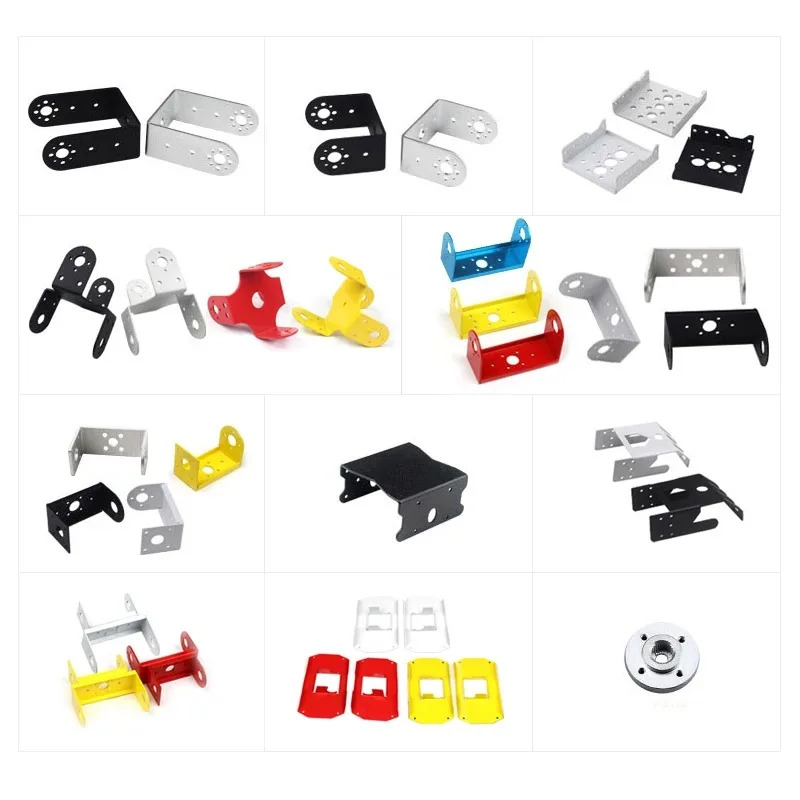 10PCS 2축 디지털 서보 전U자형 브라켓 DIY 메이커 로봇팔