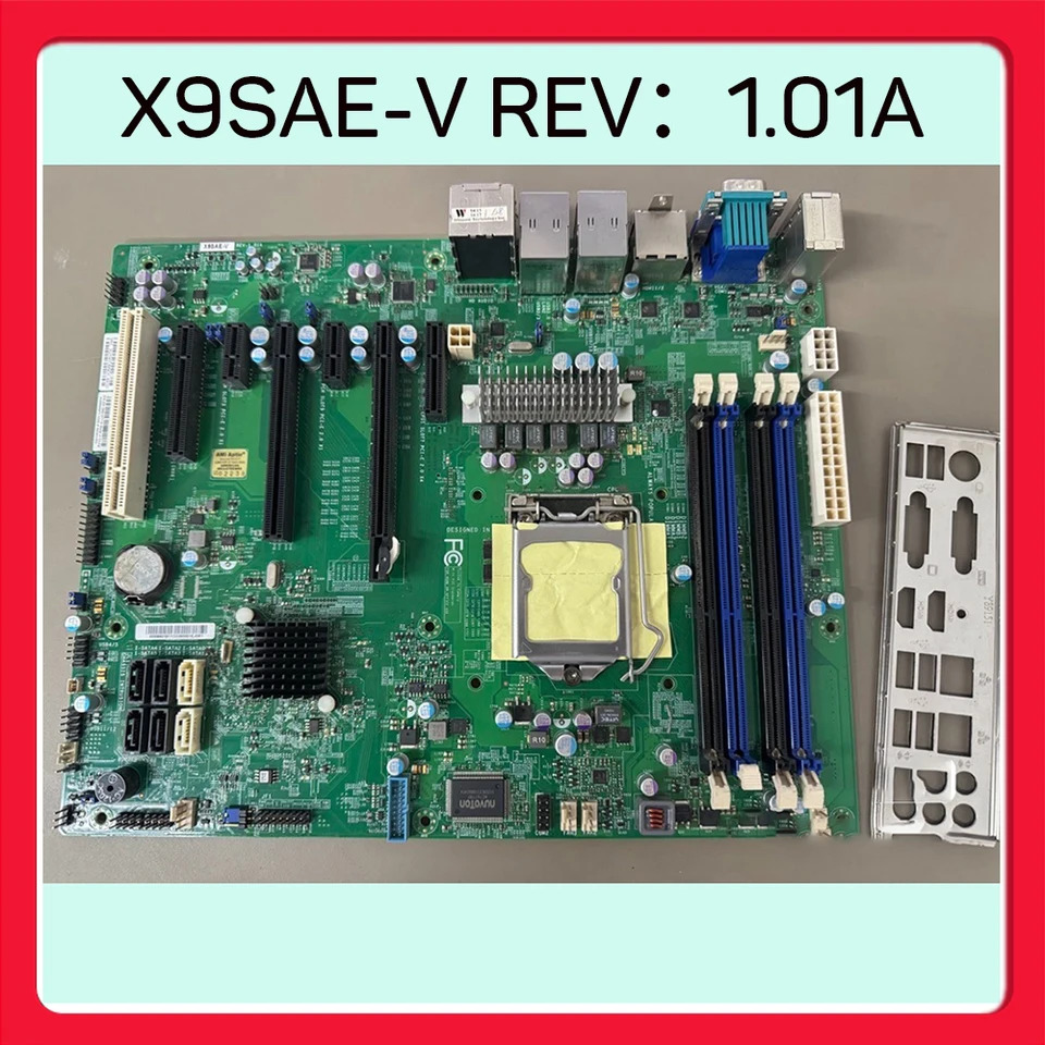 슈퍼마이크로 산업컴퓨터 마더보드1155 핀 X9SAE-V REV1.01A
