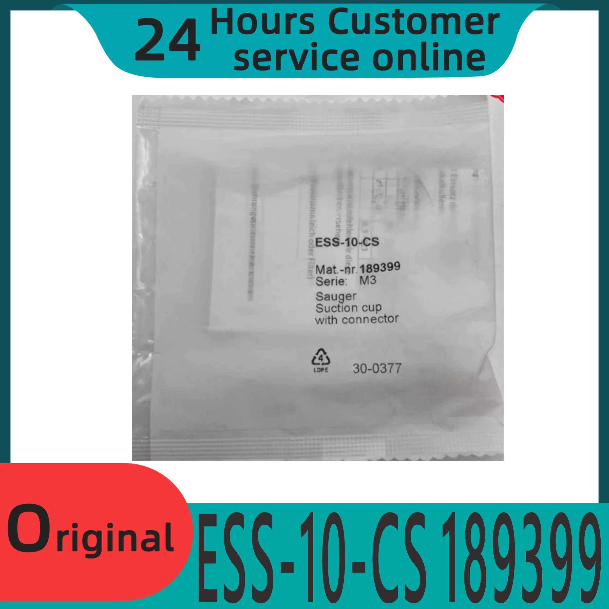 오리지널 189399 189401 ESS-10-20-CS 진공 실리콘 고무 에어백 흡입 컵