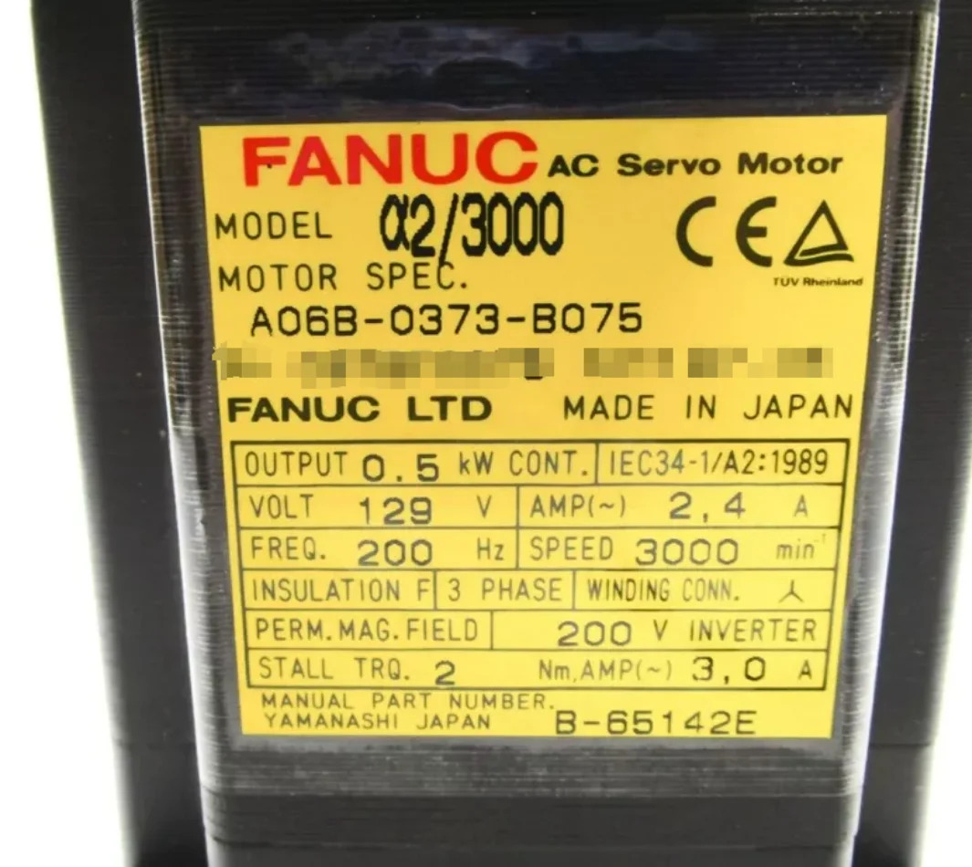 A06B-0373-B075 Fanuc 서보모터 리퍼 완료 Ok A06B 0373 B075