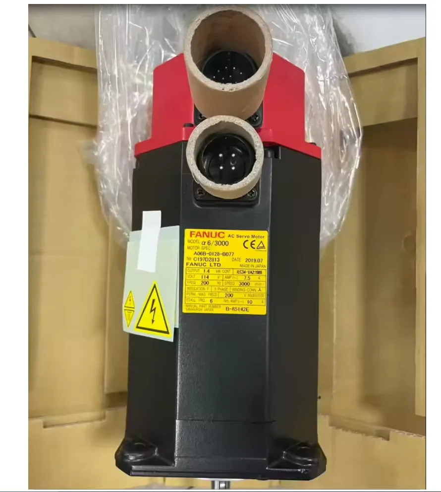 A06B-0128-B077 Fanuc 서보모터 Ok A06B 0128 B077 리퍼 완료