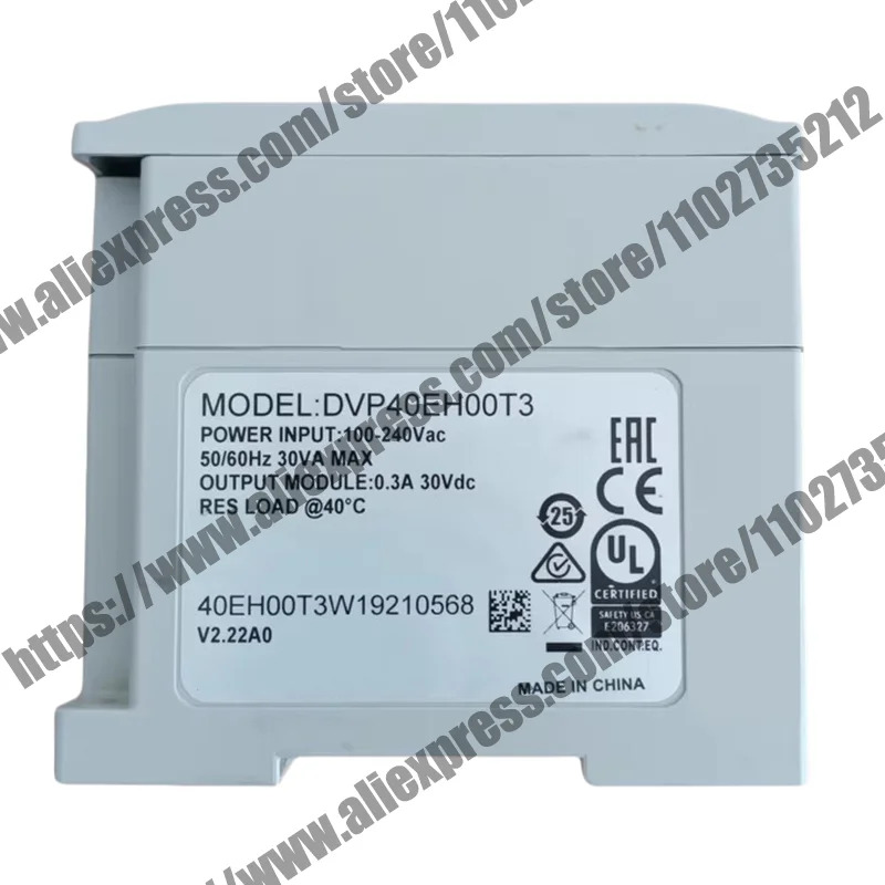 원본 DVP40EH00T3 PLC 모듈