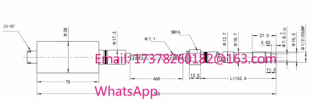 ZHYQ PT124 B12170 MPa1amp220 UNF152/460 출력 010V 플렉시블 스템 용융 압력 트랜스미터 압력센서