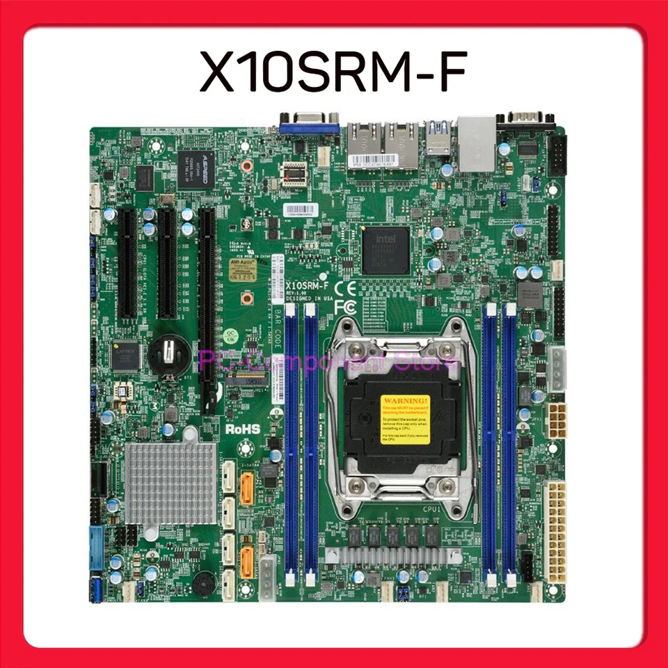 X10SRM-F 서버 마더보드 Supermicro 단일 채널 서버2011 핀 Micro-SATA3 E5-1600 E5-2600 C6