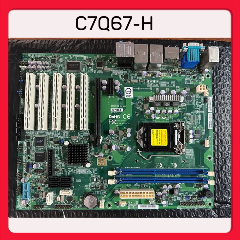 슈퍼마이크로 산업제어 마더보드1155 스티치 C7Q67-H