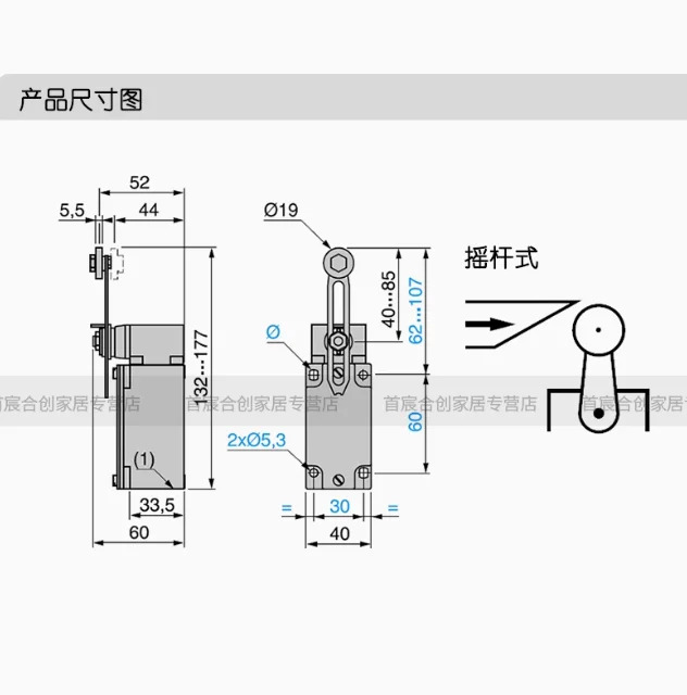 SCHNEIDER 리미트 스위치 XCK-J.C ZCK-J2C ZCK-E05C ZCKY41C 2 열림 닫힘