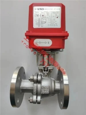 R-5-32F 전기 볼 밸브 R-5-40F 스테인레스 스틸 304 플랜지