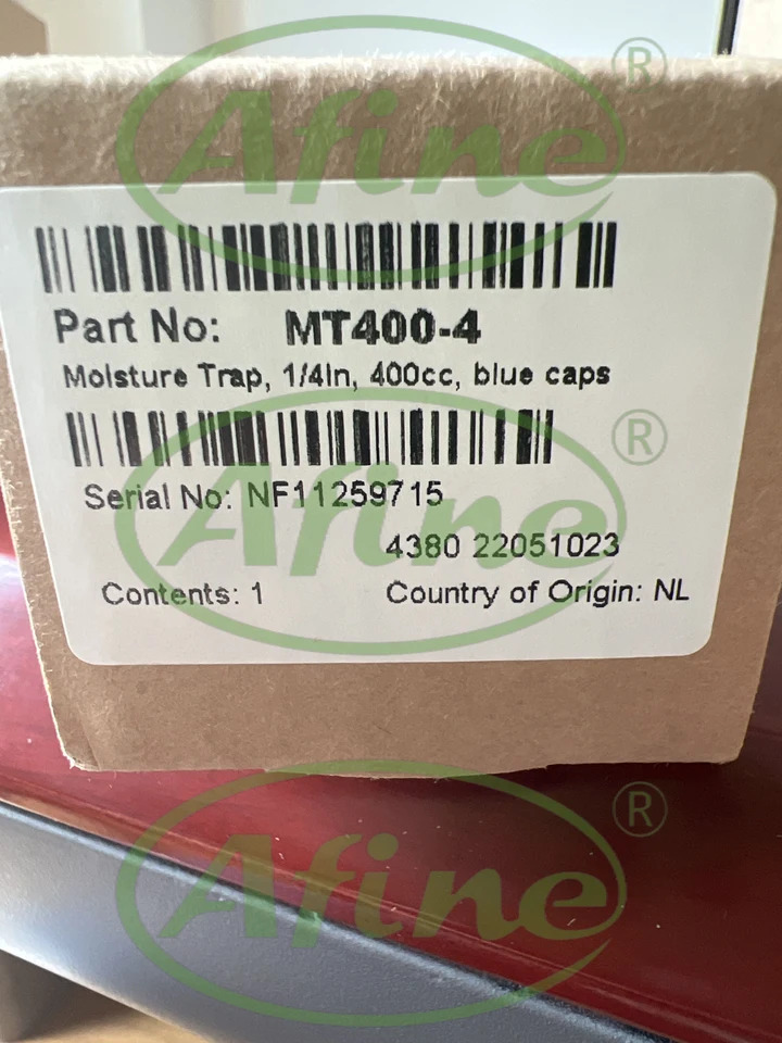 AFINE Agilent 인라청정기 MT400-4 경제적수분 트랩 1/4 인치 400 cc