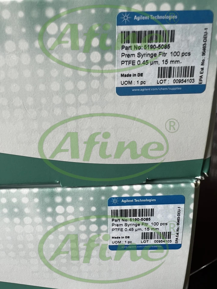 AFINE Agilent 원흡수 기타 용품 5190-5085 캡티바 PTFE 직경 15mm 구멍 크기 0.45 m 100/pkg