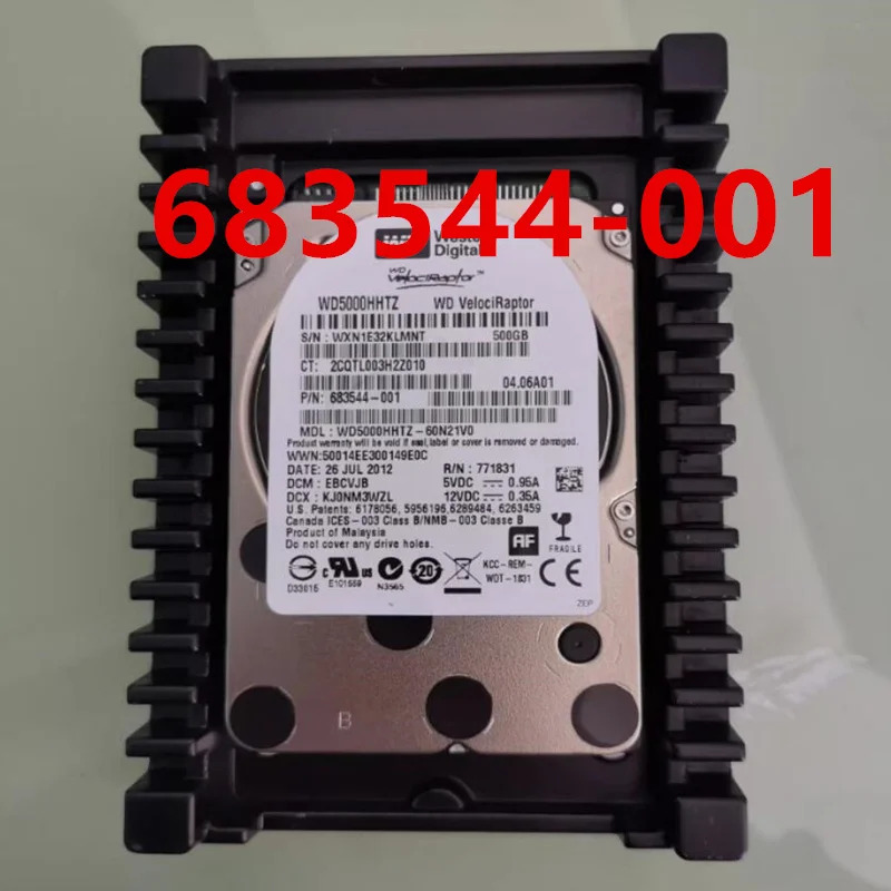 hp호환 500GB SATA 2.5인치 10000RPM 32MB 하드 드라이브거새 오리지널 683544 -001 WD5000HHTZ