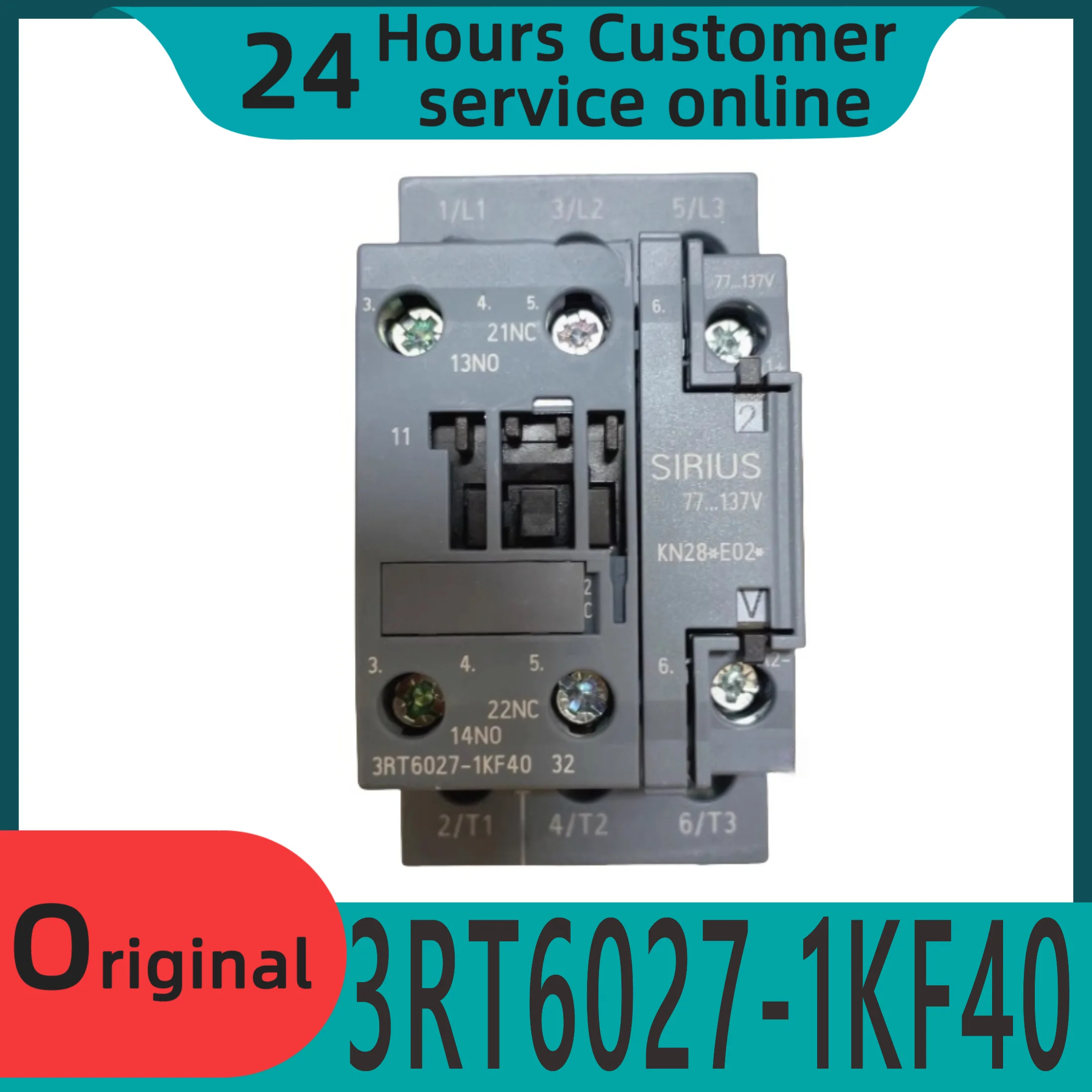 오리지널 DC 접촉기 3RT6027-1KF40 DC77-137V