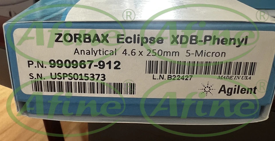 AFINE Agilent 990967-912 ZORBAX Eclipse XDB-Pheny 컬럼 4.6x250mm 5 m 400 bar