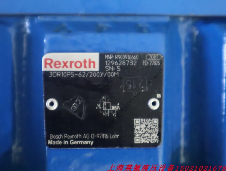 독일 렉스로스 REXROTH 비례 밸브 3DR10P5-62/200Y/00M R900916660
