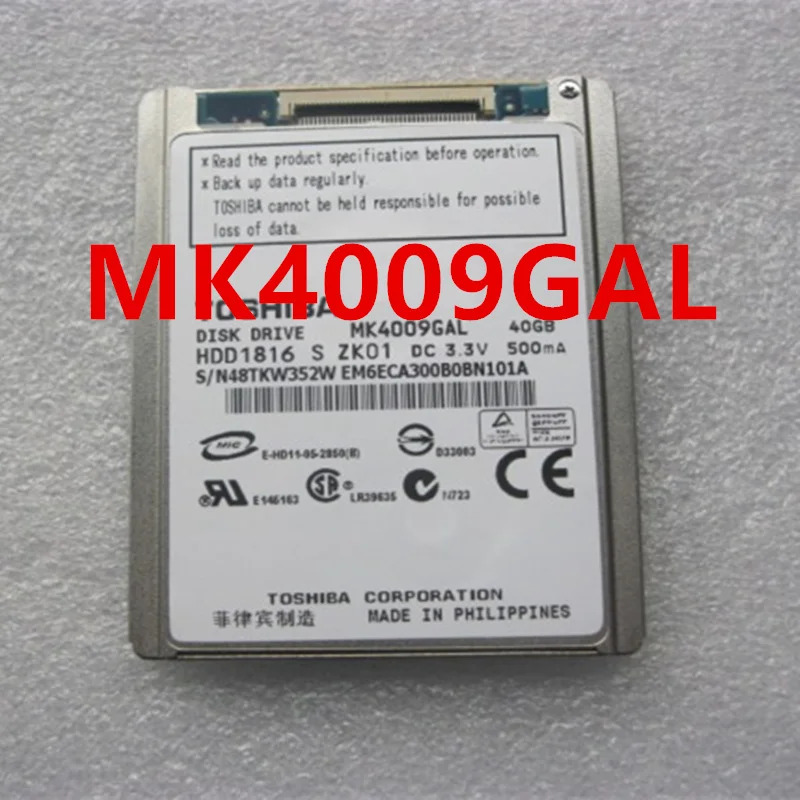 도시바호환오리지널 하드 30GB CE 1.8 인치 5400RPM 2MB 노트북 HDD MK4009GAL