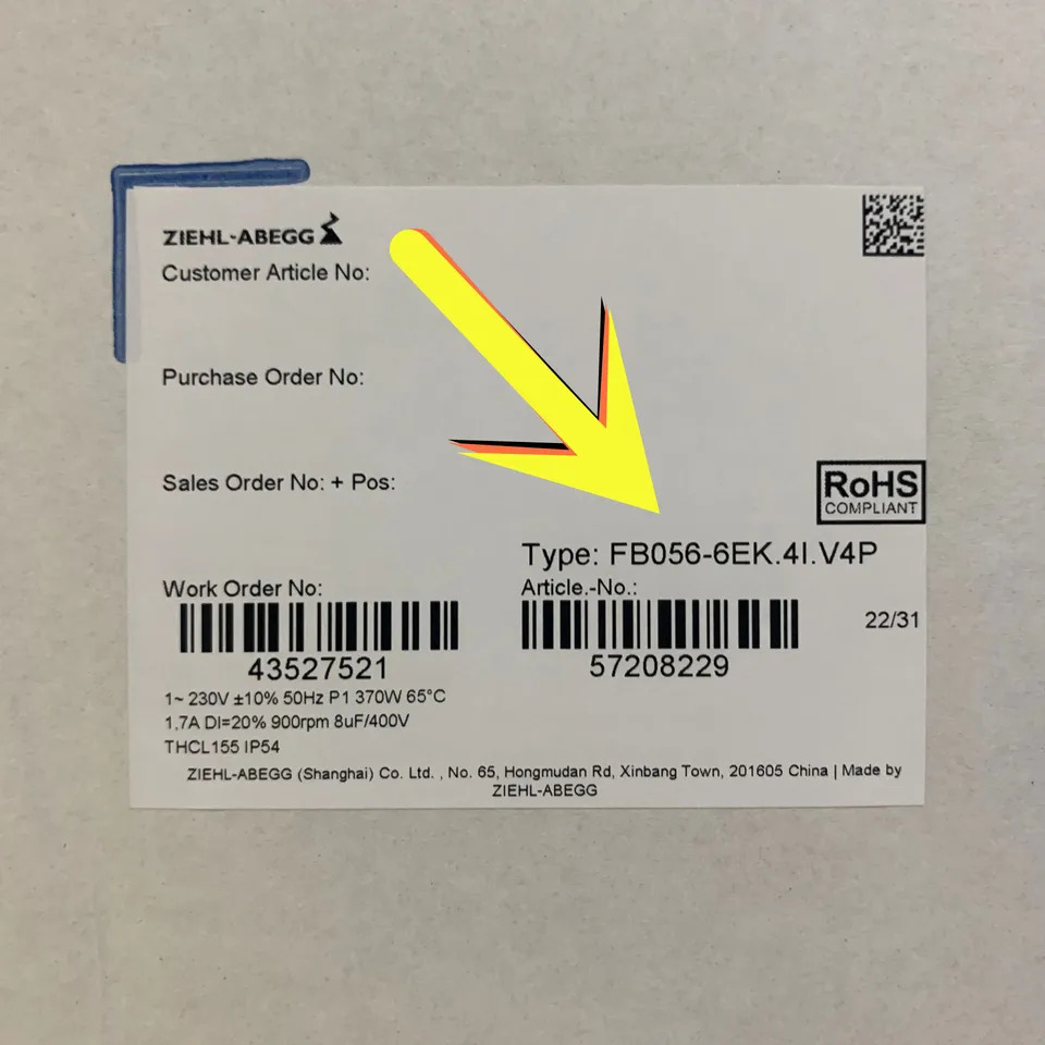 Xerox 블로워FB056-6EK.4I. 4 개 V4P 220V