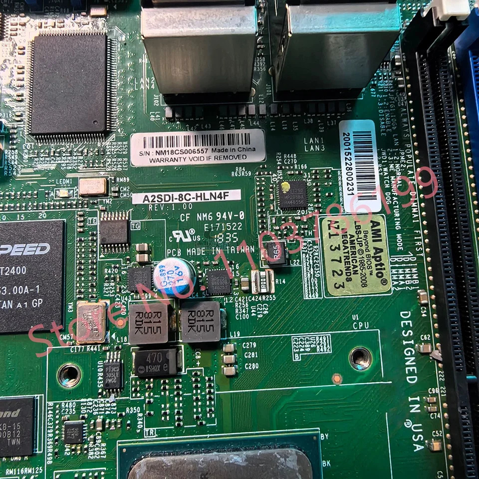 슈퍼마이크로 서버 마더보드CPU Chu d430 마이크로 ITX M.2 A2SDi-8C-HLN4F C3758