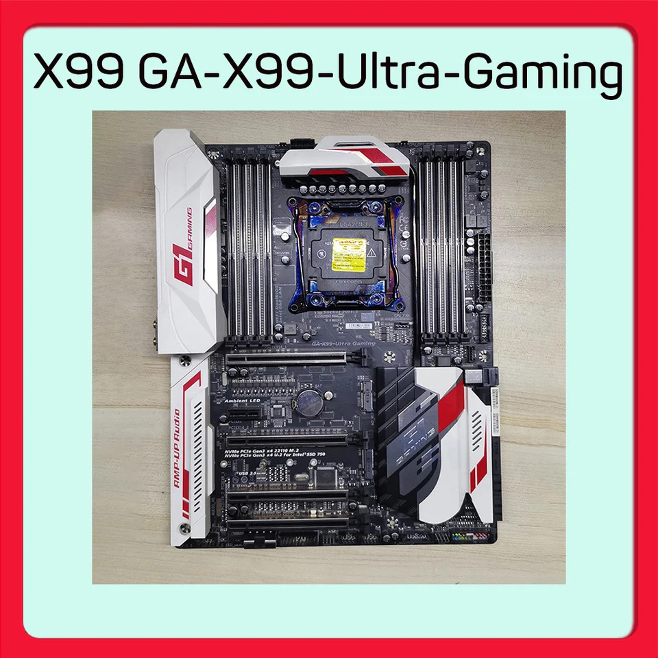 기가 바이트호환 데스크탑 마더보드 LGA 2011-V3 DDR4 128GB PCI-E 3.0 X99 GA-X99-Ultra-Gng