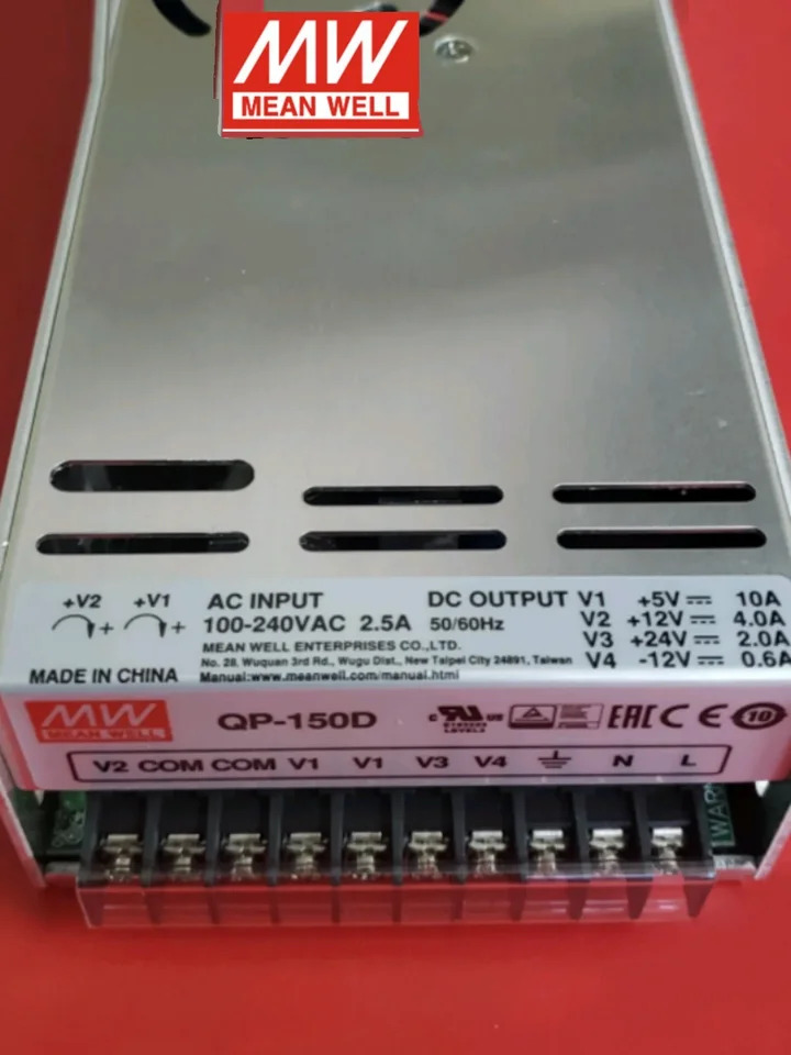 대만 Mingwei QP-150 스위칭 전원공급장치 PFC 기능 B/C/D/F/3A/3B/3C/3D 4 출력