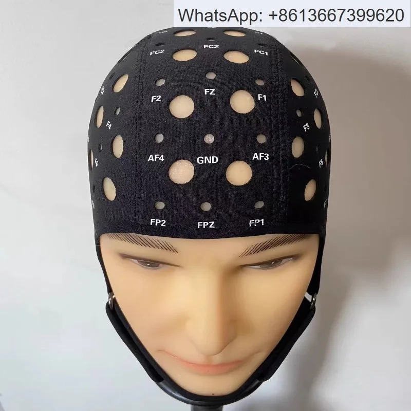 두꺼운 EEG 캡 전극 중간층 표준 경두개 포지셔닝 캡을 설정할 수 있습니다.