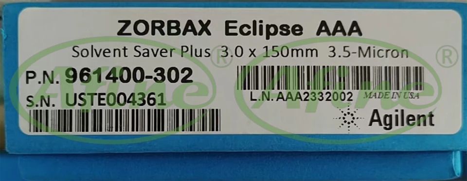 AFINE Agilent 961400-302 ZORBAX Eclipse AAA 럼 3.0x150mm 3.5 m hp호환LC