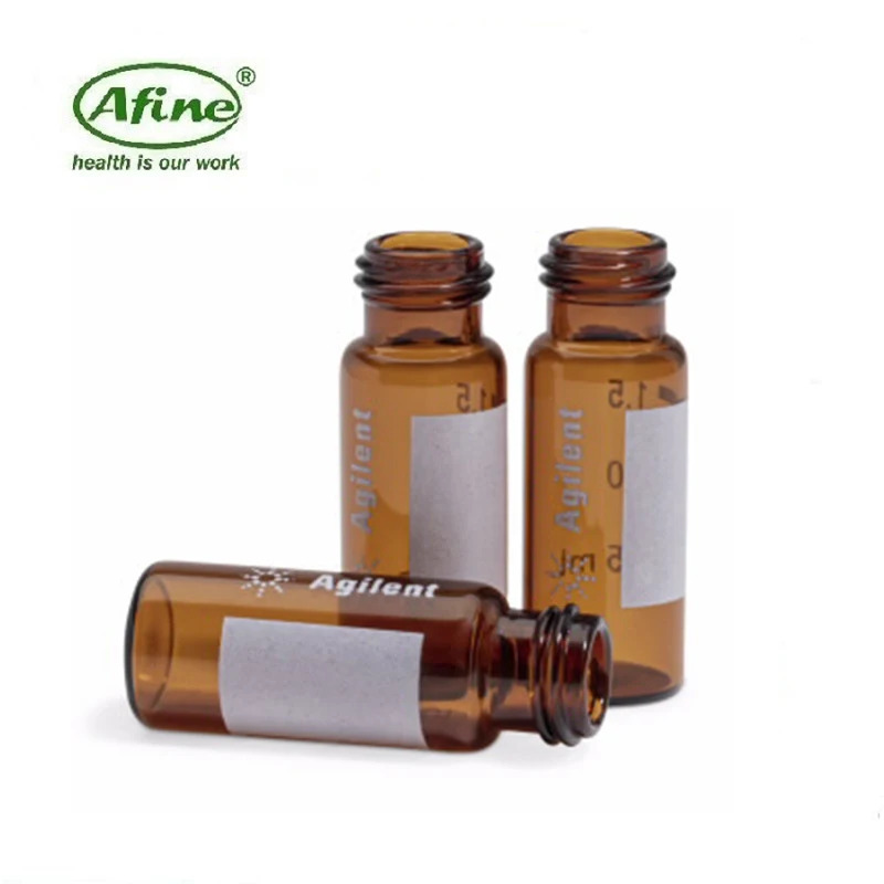 AFINE Agilent 5182 0716 바이알 스크류 탑 앰버 기록 포장 인증 2 mL 100/pk 크기 12x32mm 12mm 캡
