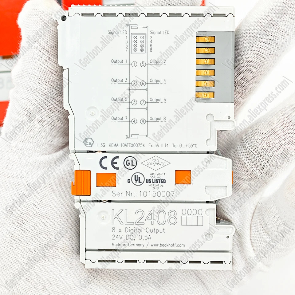 Beckhoff KL2408 터미널 8채널 디지털 출력 24 V DC 0.5 A 1 선 연결 신