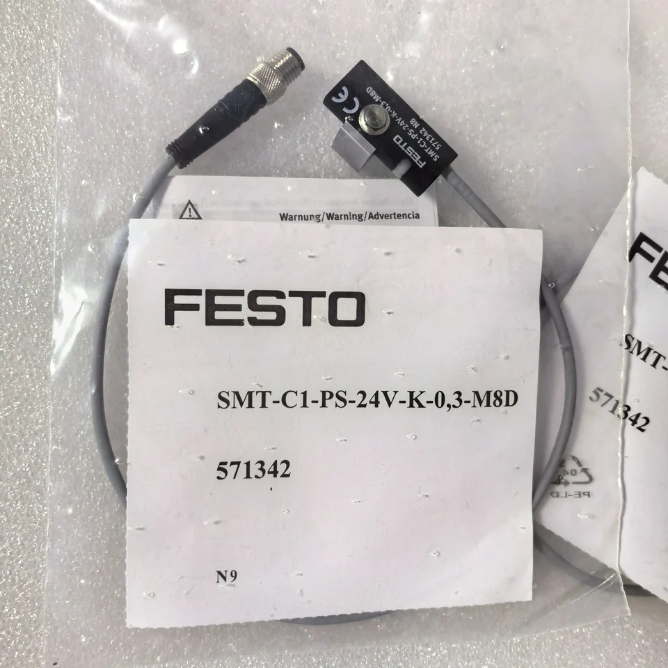 FESTO SMT-C1-PS-24 571342 571341 571339 571340 SMT-C1-PS-24V-K-03-M8D SMT-C1-PS-24V-K-0.3-M12 실린더 센