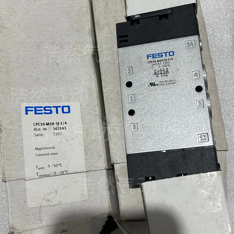 FESTO Festo 공압 솔레노이드 밸브 163143 CPE18-M1H-5J-1 4 포장 신