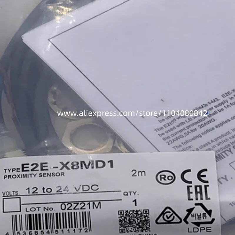신형 스위치 E2E-X8MD1-M1GJ E2E-X8MD1-M1TGJ E2E-X8MD1-M1GJ-Z 2 개