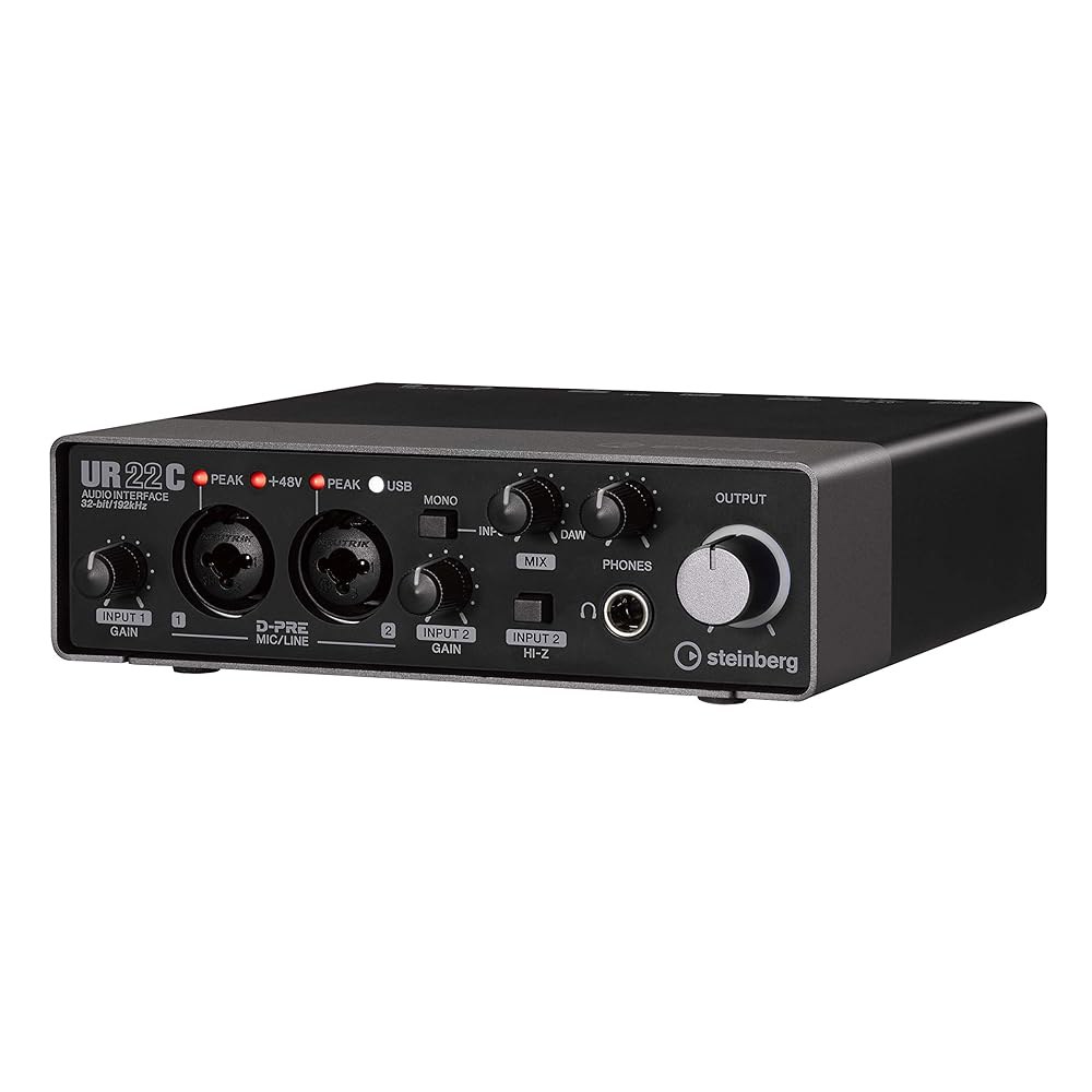 Steinberg UR22C 2x2 USB 3.0 오디오 인터페이스(큐베이스 AI 및 큐베이스 LE 포함) - 상품 이미지