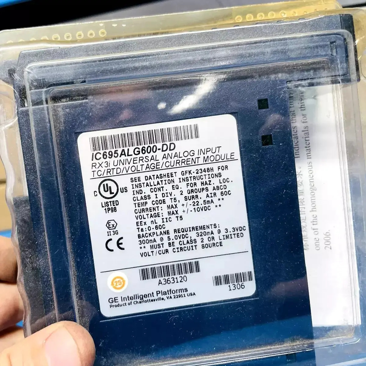 IC695ALG600-DD GE-FANUC 컨트롤러 모듈