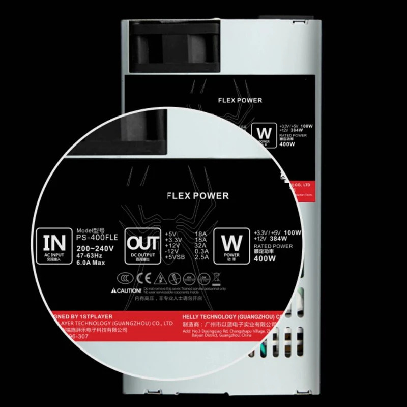 1Stplayer HTPC ITX FLEX NASPSU 소형 1U S3 K39 X1660 400W 전원공급장치 PS-400FLE 신