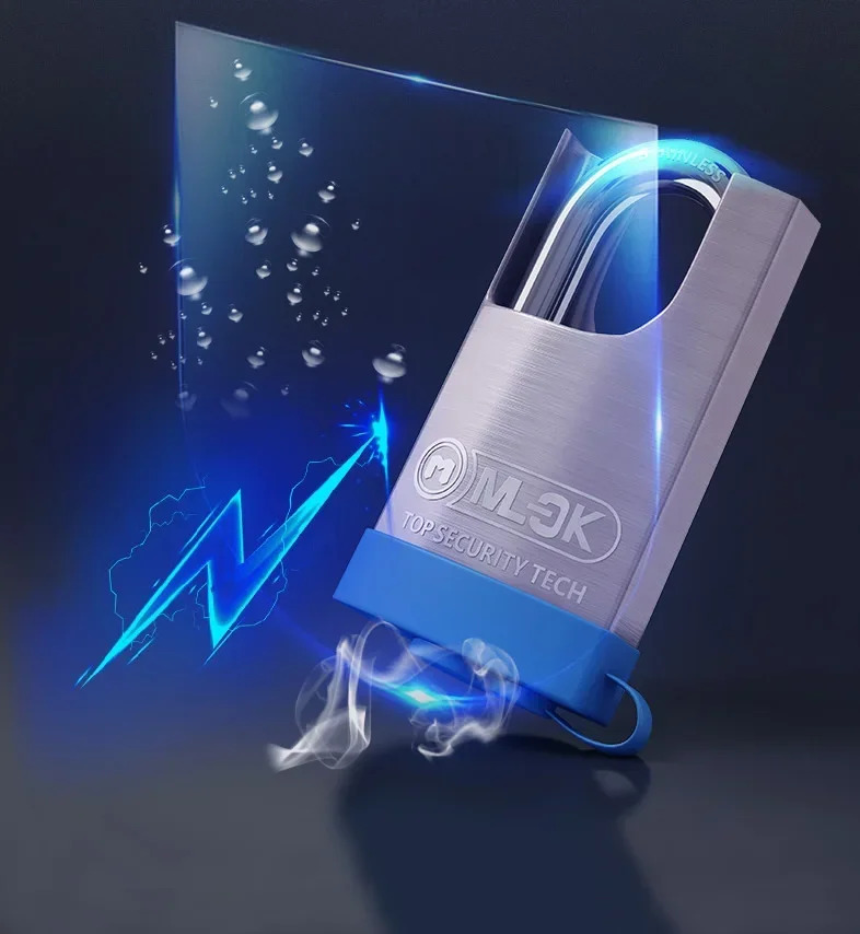 MOK 방수 야외 스마트 지문 자물쇠 스테인리스 스틸 IP68 30 년 사가능