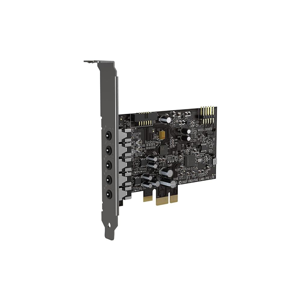 크리에이티브 사운드 블래스터 오디지 Fx V2 업그레이드 가능한 고해상도 PCI-e 카드(5.1 개별 및 가상 서라운드, 스카우트 모드, PC용 스마트컴즈 키트 포함) - 상품 이미지