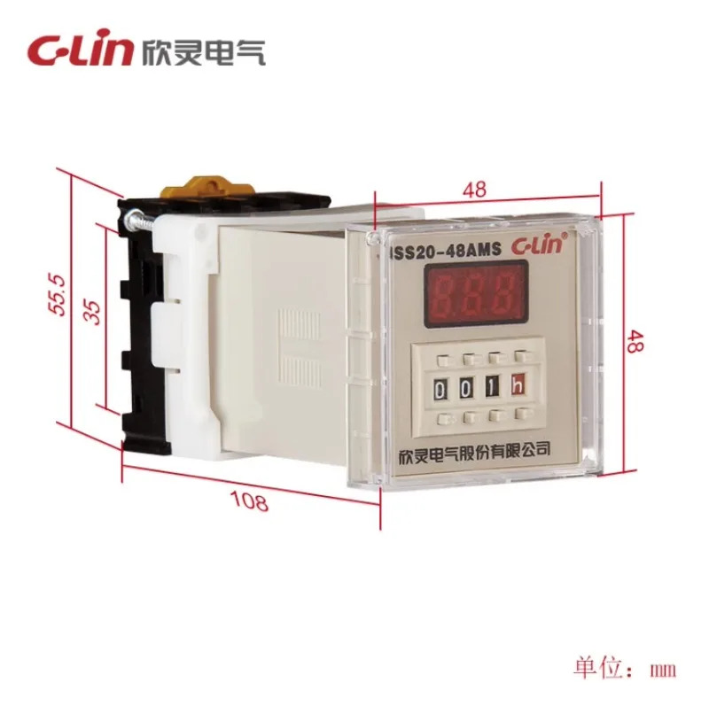 JSS20-48AMS호환 AC220V DC24V 디지털 지연 시릴레이베이스 포함
