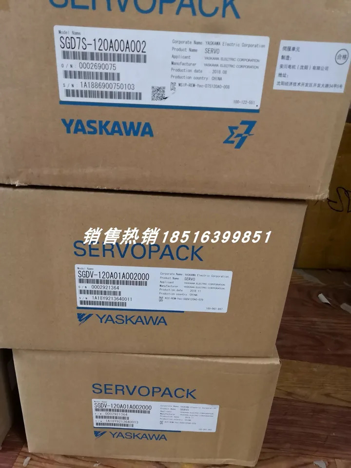 SGD7S-120A00A002 Yaskawa 서보 드라이버 신