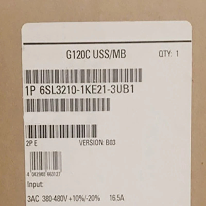 6SL3210-1KE21-3UB1 오리지널 메가 5.5KW 380-480V 신