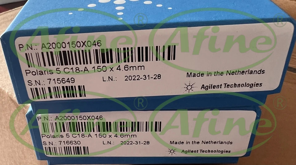AFINE Agilent 기둥 폴라리스 180A C18-A 4.0x250mm 5 m A2000250X040A2000150X046