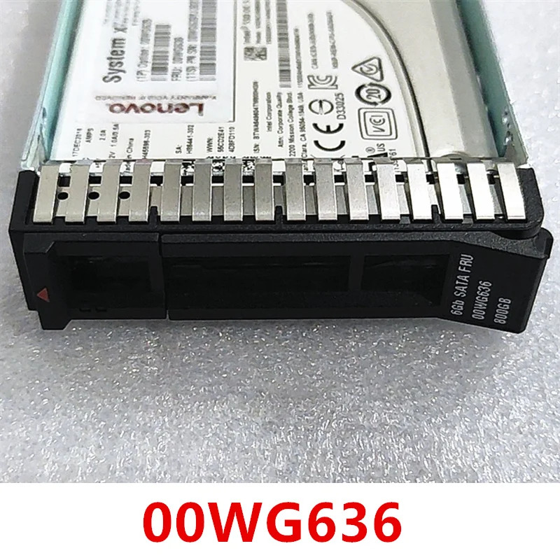 IBM X3650 M5 X3850 X6 오리지널 솔리드 스테이트 드라이브 800GB 2.5 인치 SATA SSD 00WG636 00WG635 00WG639 신