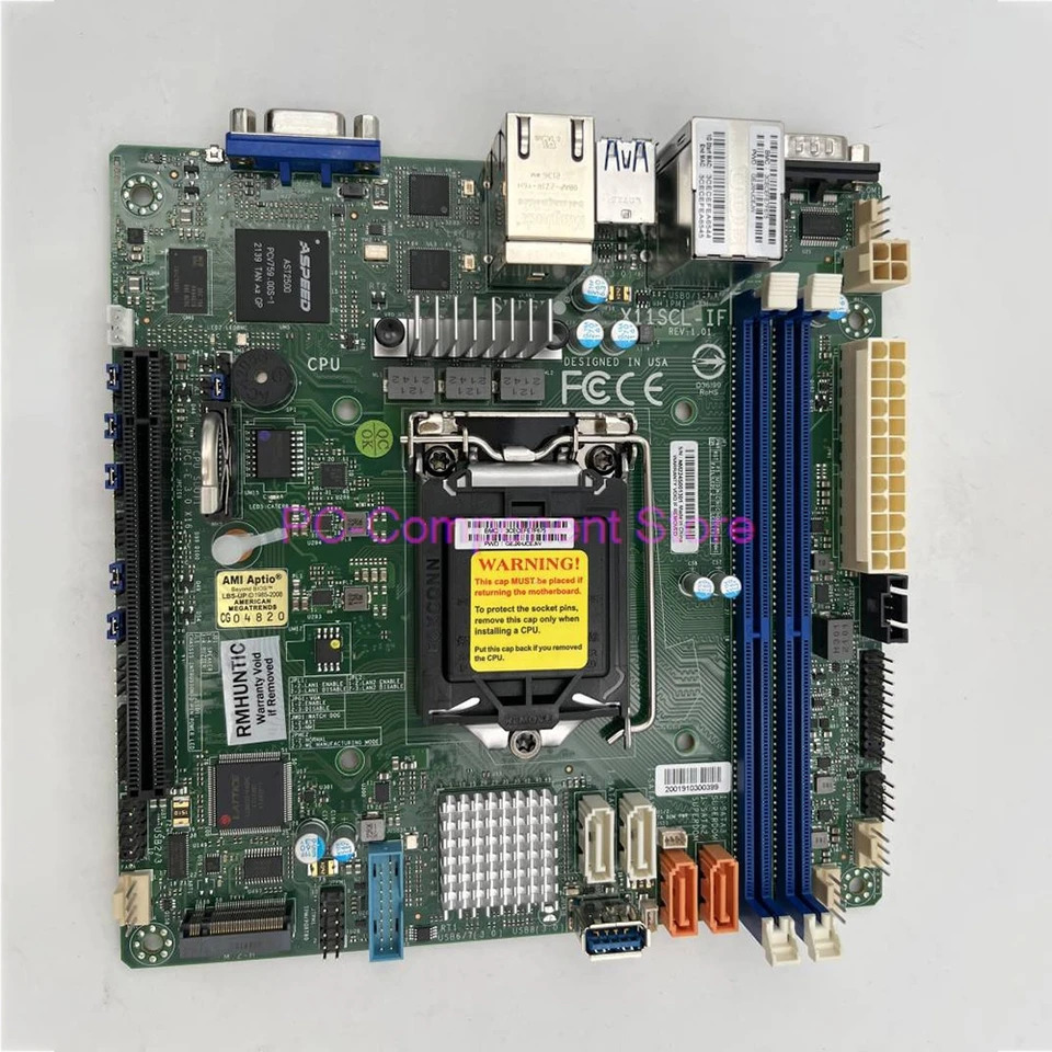 슈퍼마이크로 C242 M.2 서버 마더보드 듀얼 기가비트 원격 M- X11SCL-IF