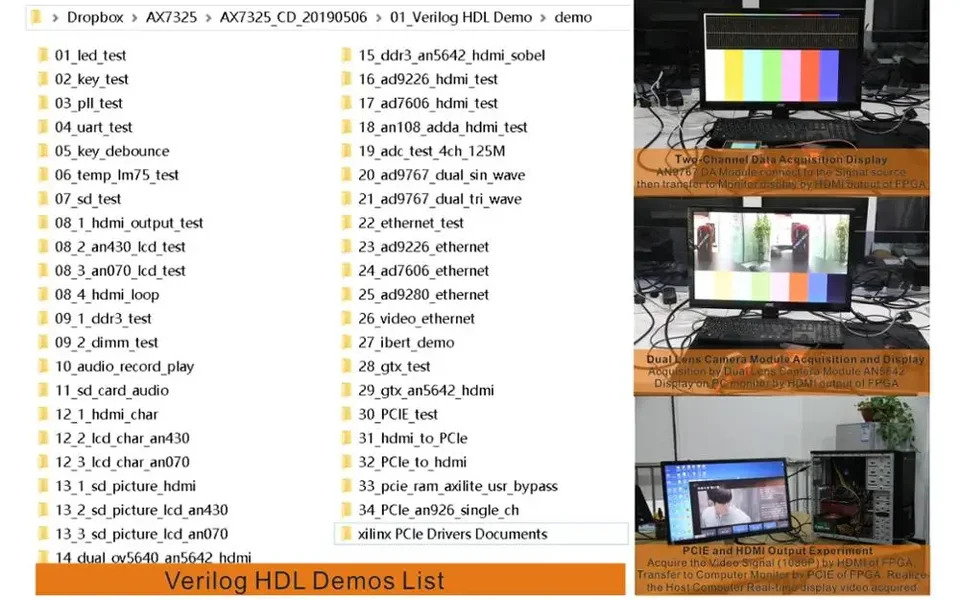 자일링스 FPGA 개발보드 Kintex-7 K7 7325 PCIE 가속기 카드 ALINX 평가 키트 XC7K325